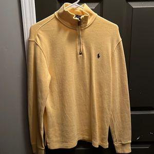 Yellow Polo Ralph Lauren pullover, Mens size Small.